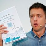 El líder Más País, Íñigo Errejón, durante la presentación de su programa/Foto. Efe