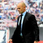 Paco Jémez en un partido del Rayo en Vallecas / Foto: Rubén Mondelo
