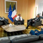 Imagen facilitada por Moncloa de Sánchez, Macron, Rutte y Costa que plasma la alianza de los líderes liberales y socialdemócratas en esta legislatura