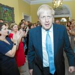 Boris Johnson, a su llegada ayer al número de 10 de Downing Street, la residencia oficial del primer ministro británico