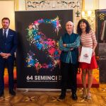 El director de la Seminci, Javier Angulo, presenta la 64 edición junto al alcalde Óscar Puente y la concejal Ana Redondo