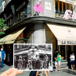 Una imagen de febrero de 1936, meses antes de la Guerra Civil, muestra a los madrileños haciendo cola en La Mallorquina. Foto: Cristina Bejarano