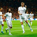 Kroos celebra su gol ante el Galatasaray en Estambul