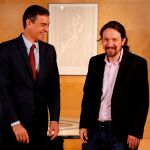 Reunión esta mañana en La Moncloa entre ambos dirigentes
