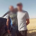 Un momento de la detención en Manzanares