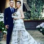 Eros Ramazzotti y Marica Pellegrinelli en su boda el 21 de junio de 2014