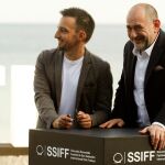 Alejandro Amenábar, posa junto al actor de su película "Mientras dure la guerra", Karra Elejalde/Efe