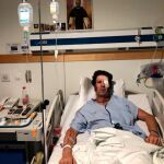 Juan José Padilla tras ser intervenido en el hospital