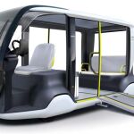 El Toyota APM es eléctrico y puede transportar hasta cinco pasajeros con movilidad reducida más conductor.