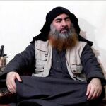 Imagen de Al Baghdadi difundida en Telegram por Al Furqan, medio propagandístico del EI / Ap