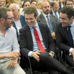 El nuevo equipo de confianza de Casado seguirá pilotado por Teodoro García Egea como secretario general. En el Senado, Maroto será el nuevo portavoz. Foto: GONZALO PÉREZ