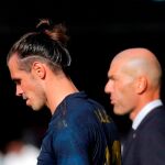 Gareth Bale y Zinedine Zidane en el partido ante el Celta
