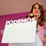 La portavoz de Podemos, Noelia Vera/Efe