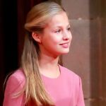 La princesa Leonor, durante las audiencias que han tenido lugar este viernes en el Hotel Reconquista de Oviedo. EFE/Ballesteros