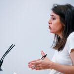 La portavoz de Unidas Podemos, Irene Montero
