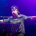 El argentino Andrés Calamaro, ayer, durante su presentación en el festival Las Noches del Botánico de Madrid. Foto: Jesús G. Feria