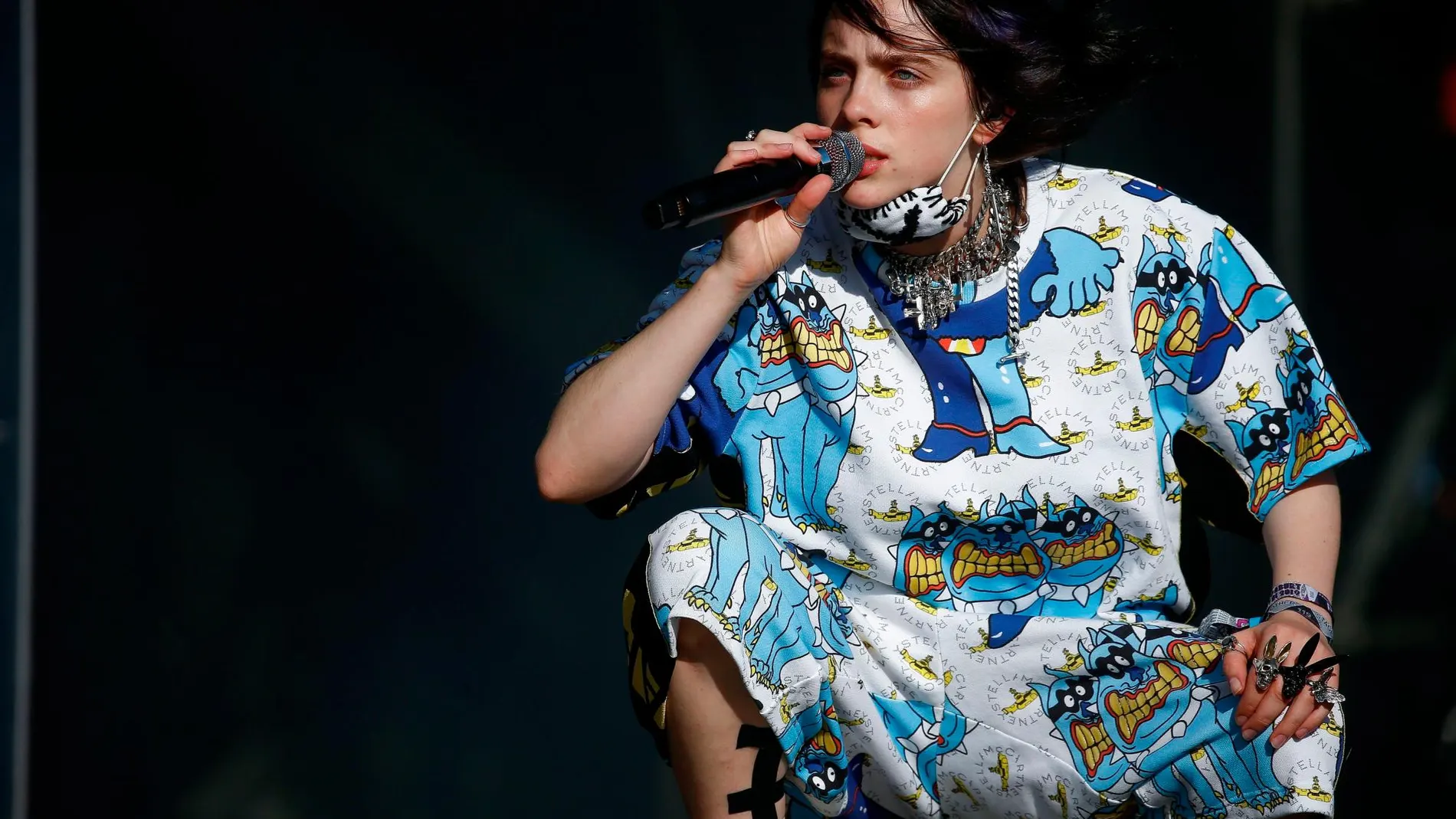 Billie Eilish en el Festival de Glastonbury el pasado junio