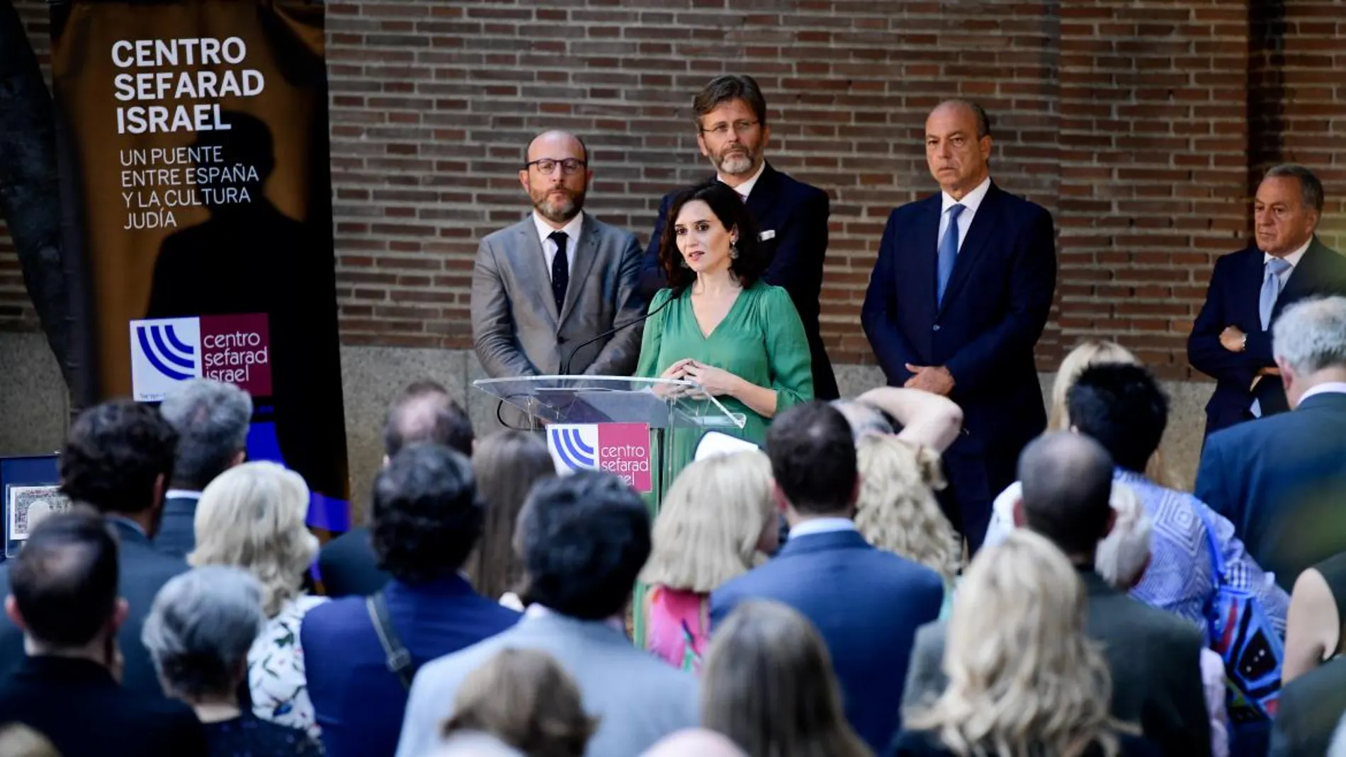 Isabel Díaz Ayuso, durante el acto de la conmemoración del año nuevo judío