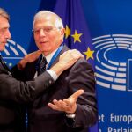 Josep Borrell hoy en el acto de conformación de nuevos comisarios en Bruselas. EFE/EPA/OLIVIER HOSLET