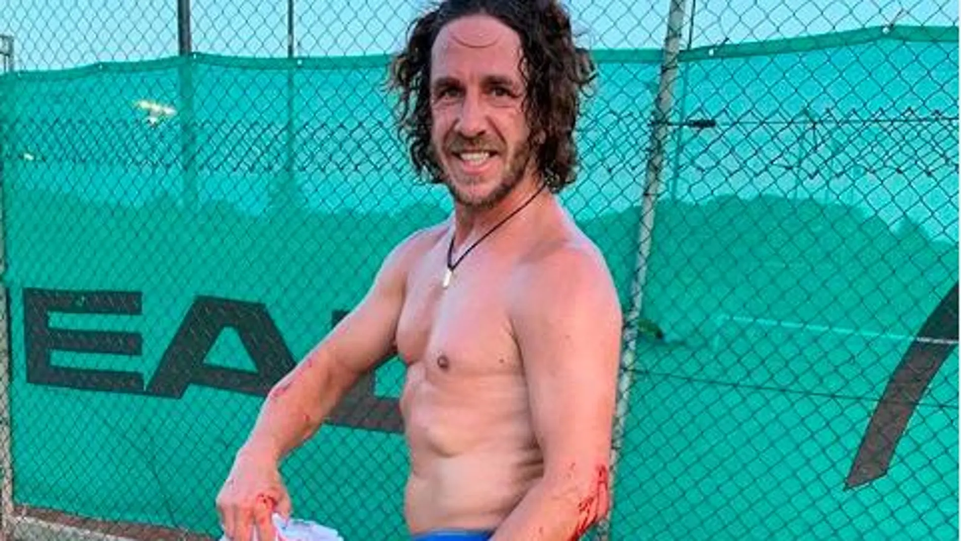 Carles Puyol en su foto de Instagram