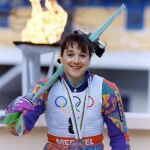 Blanca Fernández Ochoa, con su bronce en Albertville