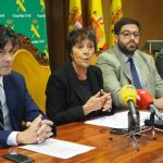 La delegada del Gobierno en la Comunidad, Mercedes Martín, junto al alcalde de la ciudad, Jesús Manuel Sánchez Cabrera, en la presentación