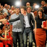 Errejón confirmó su salto (de nuevo) a la política nacional, ayer, en la sede de UGT de Madrid. Foto: Rubén Mondelo