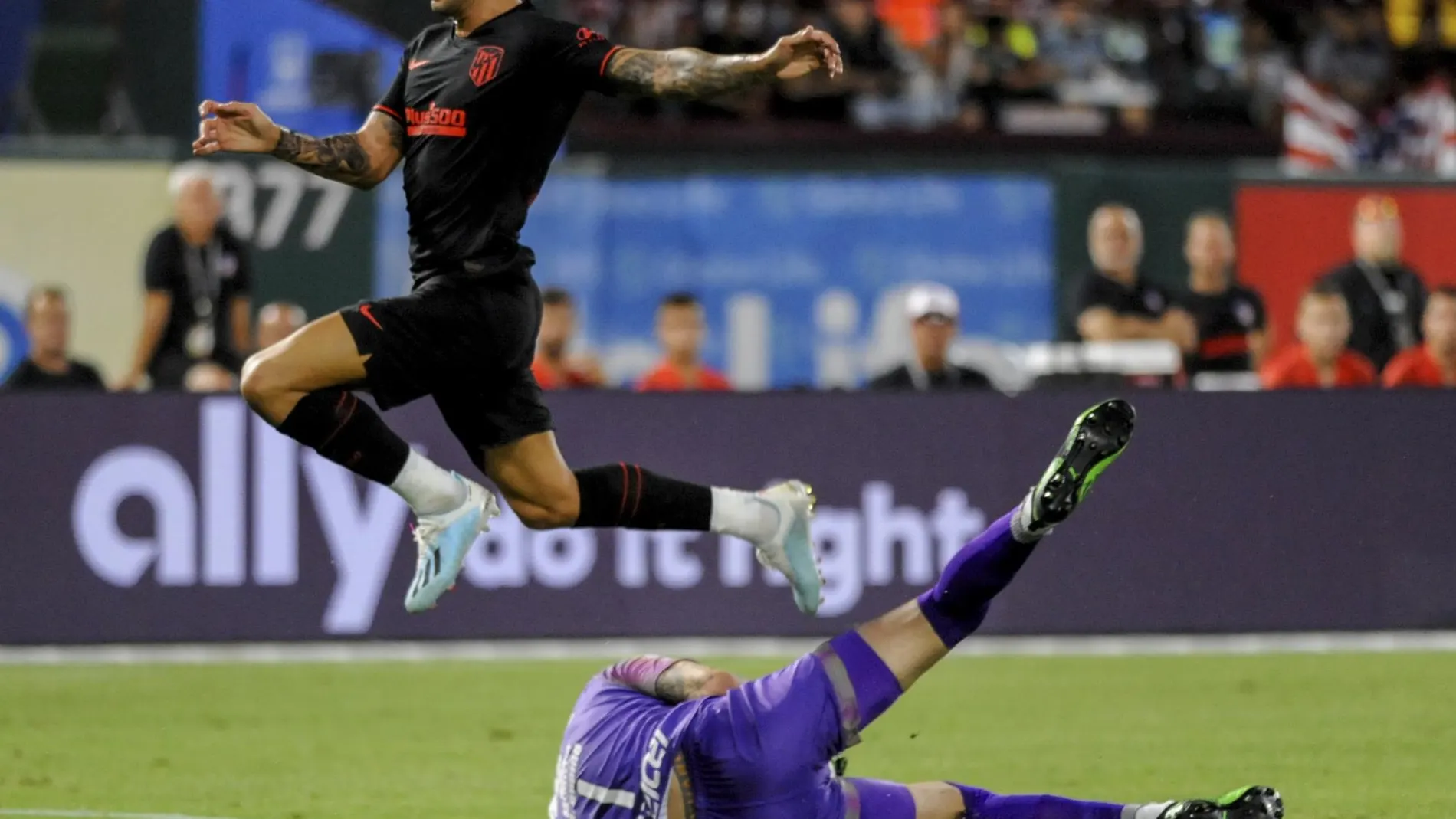 Vitolo volvió a ser uno de los más destacados del Atlético