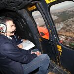El presidente del Gobierno, Pedro Sánchez sobrevoló la zona afectada por la catástrofe, tanto en Murcia como en la localidad vecina de Orihuela (Alicante)