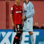 Morata y Salva Sevilla, en el duelo del pasado miércoles