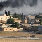 Vehículo blindado turco en la ciudad Tal Abyad Siria/EFE