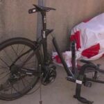 Así ha quedado la bicicleta de Thomas tras su caída