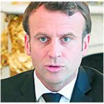 Donald Trump, Macron y Yeltsin