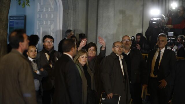 En la imagen, miembros de la anterior Mesa del Parlament