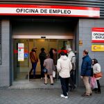 Oficina de empleo en Madrid.
