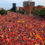 Manifestación de la Diada de 2018