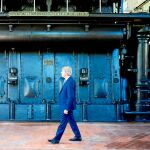 El presidente de Metro en una visita al Museo del Ferrocarril de Madrid