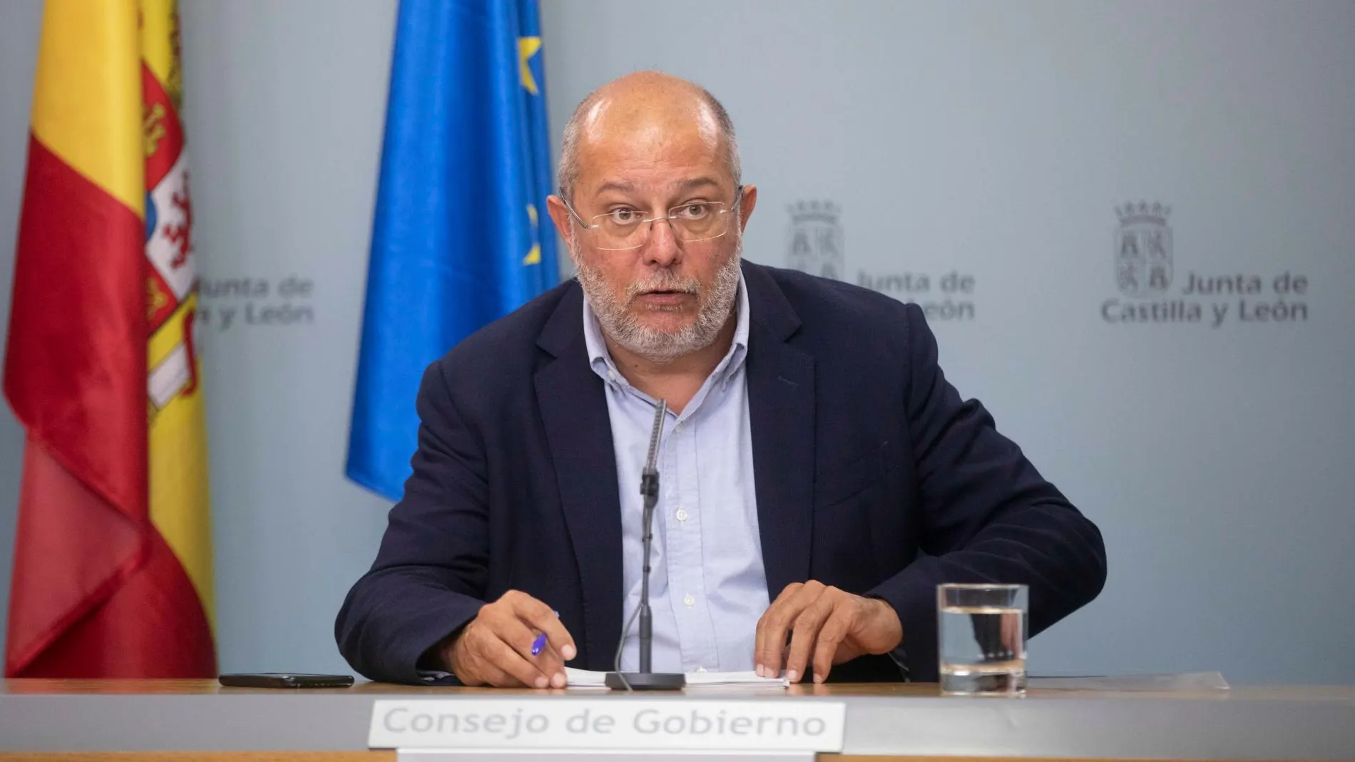 El vicepresidente de la Junta y portavoz, Francisco Igea, informa de los asuntos tratados durante el Consejo de Gobierno de Castilla y León