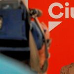 El presidente de Ciudadanos, Albert Rivera, ayer, durante la reunión de la Ejecutiva de su partido