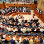 Sesón de investidura de Isabel Díaz Ayuso/Rubén Mondelo