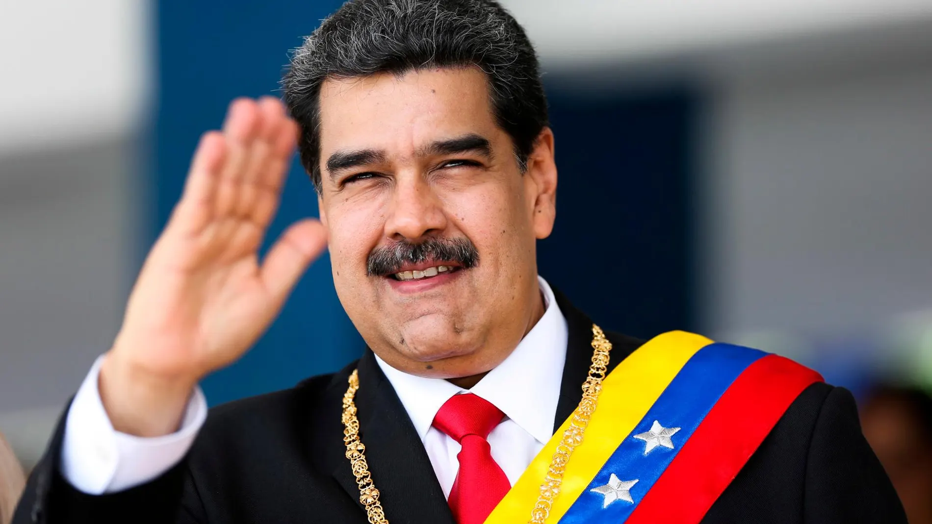 Nicolas Maduro durante el 208 aniversario de Venezuela