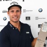 Andrea Pavan, tras ganar el título del European Tour
