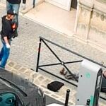 Imagen captada por las cámaras del atentado con cuchillo en la jefatura de Policía de París del pasado 3 de octubre