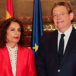 El presidente de la Generalitat, Ximo Puig, mantuvo un encuentro con la ministra de Hacienda, María Jesús Montero, el pasado 16 de septiembre