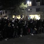 Hubo tensiones entre antifascistas y ultras