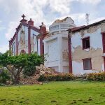 .Una iglesia dañada por el terremoto en Itbayat, Filipinas, en 2019