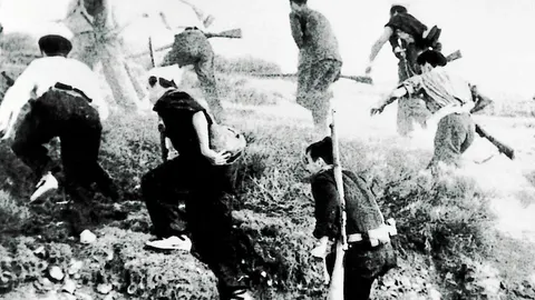 Guerrilleros en el primer día del conflicto civil más grave de nuestra historia