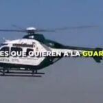 Imagen del vídeo de apoyo a los guardias civiles que han realizado