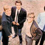 De izda., a dcha., los miembros de Los Bravos: Manolo Fernández, Mike Kennedy, Miguel Vicens, Toni Martínez y Pablo Sanllehí