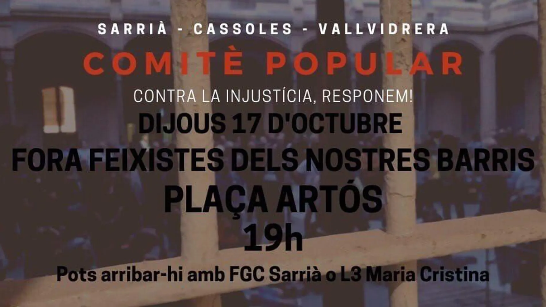 Alerta en Sarrià: Arran y los CDR contraprograman un pasacalles festivo en plaza Artós para defender la bandera española